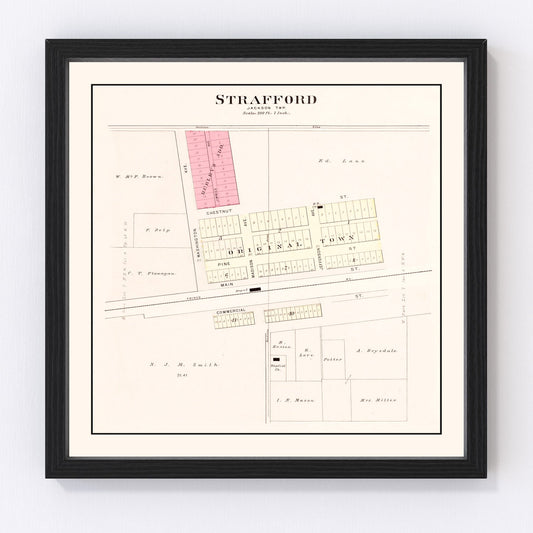 Vintage map of Strafford, Greene County, Missouri, 1904