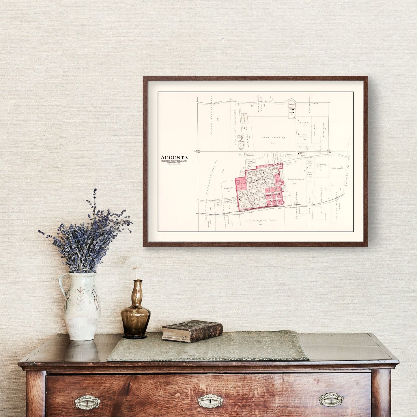 Vintage Map of Augusta, Missouri, 1905