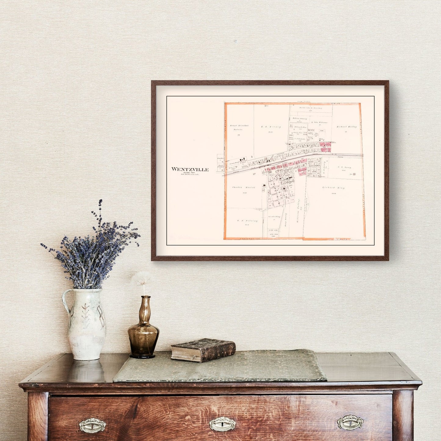 Vintage Map of Wentzville, Missouri, 1905
