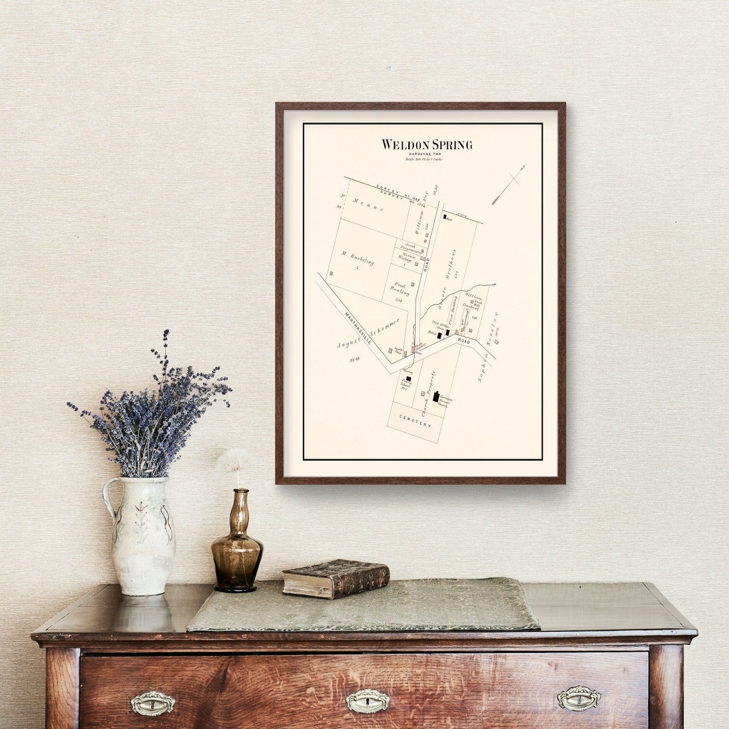Vintage Map of Weldon Spring, Missouri, 1905