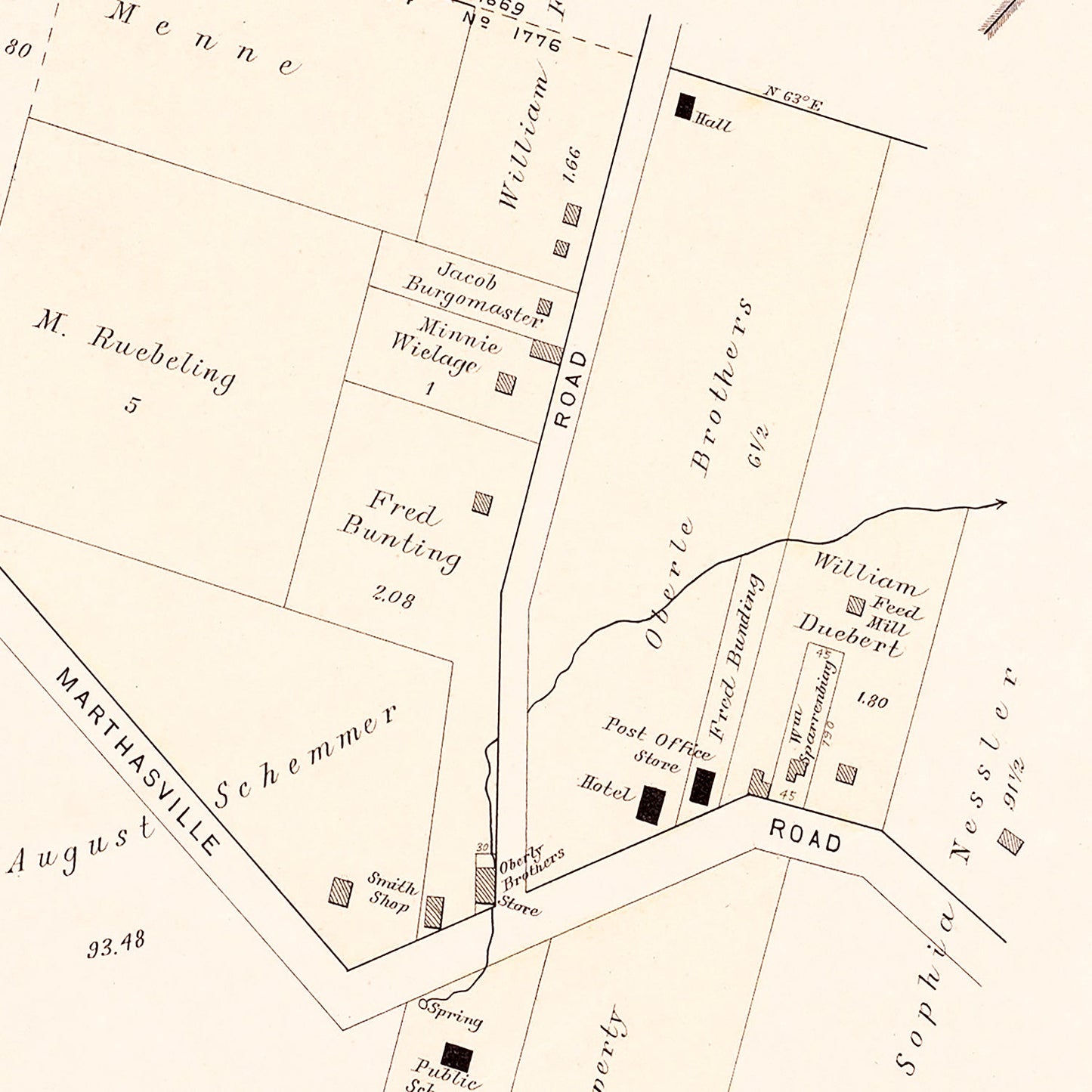 Vintage Map of Weldon Spring, Missouri, 1905