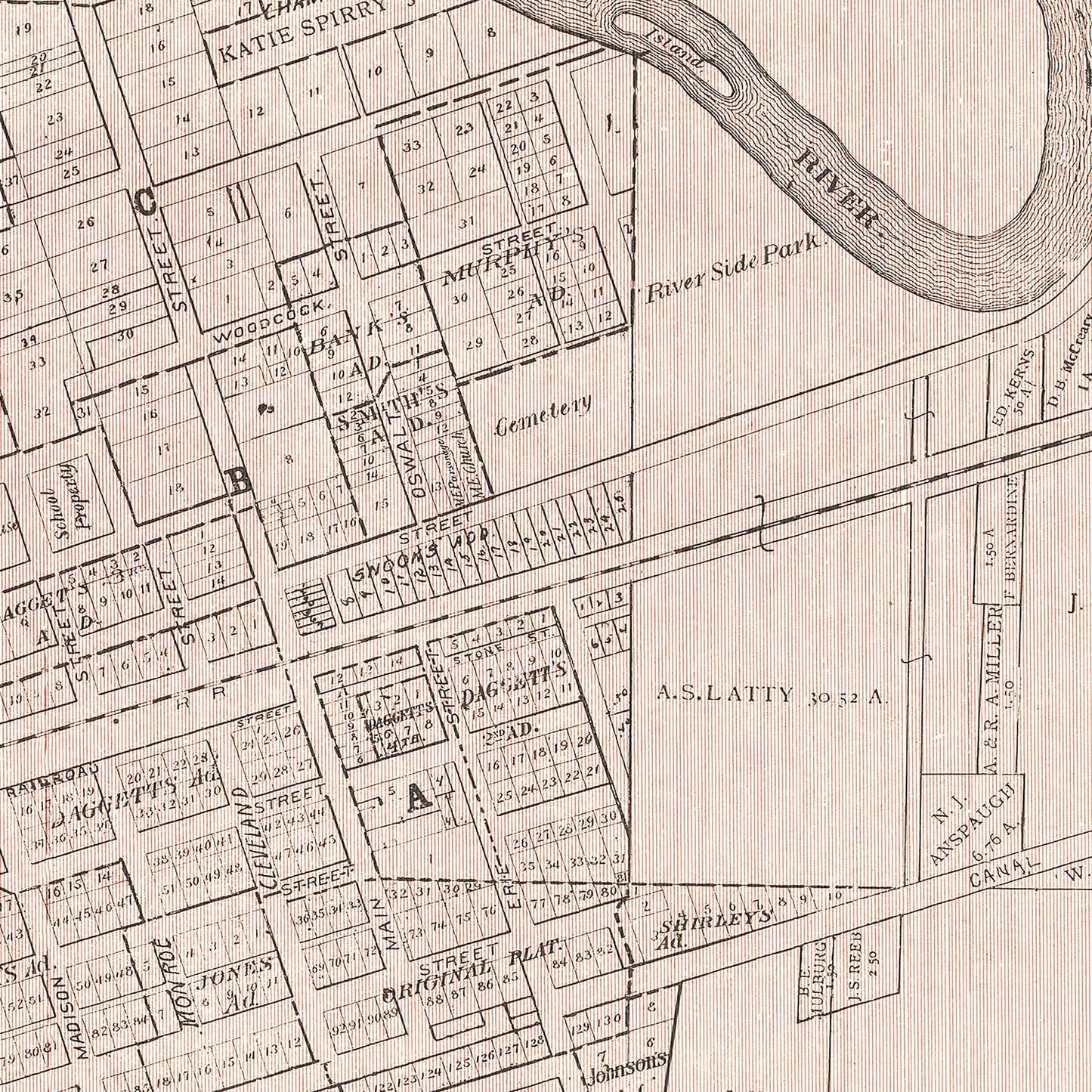 Vintage Map of Ida County, Iowa, 1906