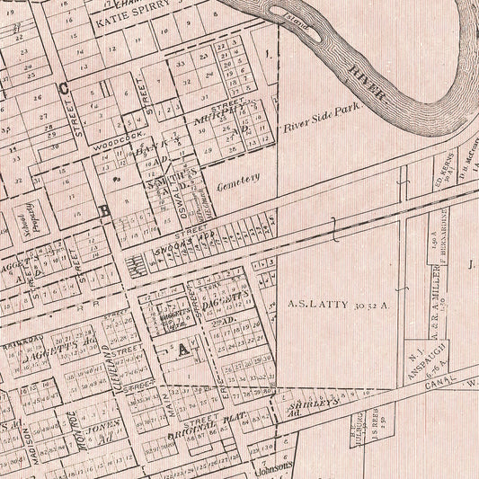 Vintage Map of Ida County, Iowa, 1906