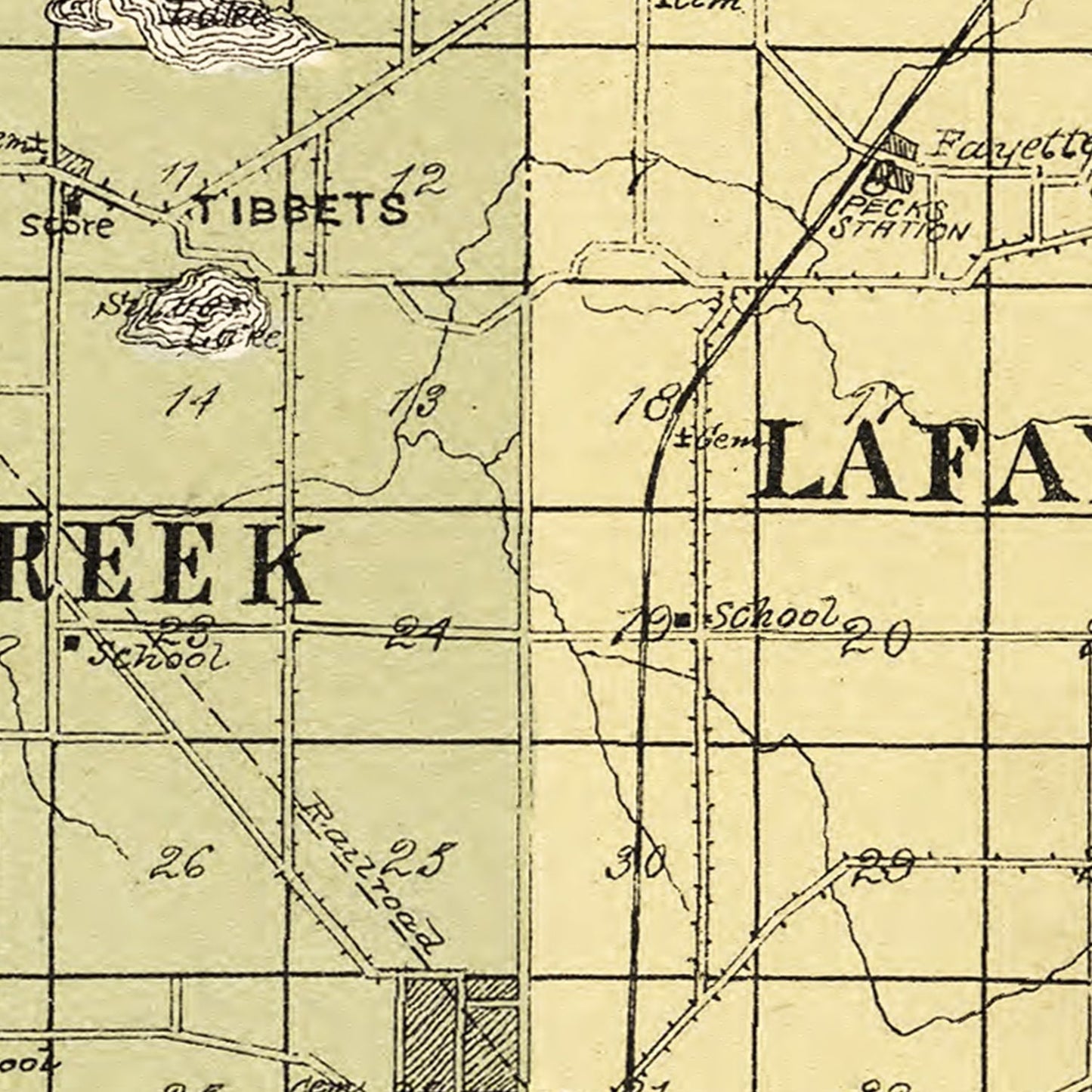 Vintage Map of Walworth County, Wisconsin, 1907