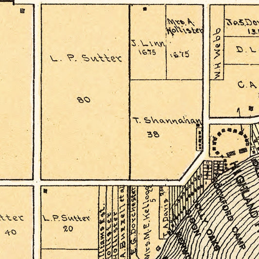 Vintage Map of Delavan Lake, Wisconsin, 1907