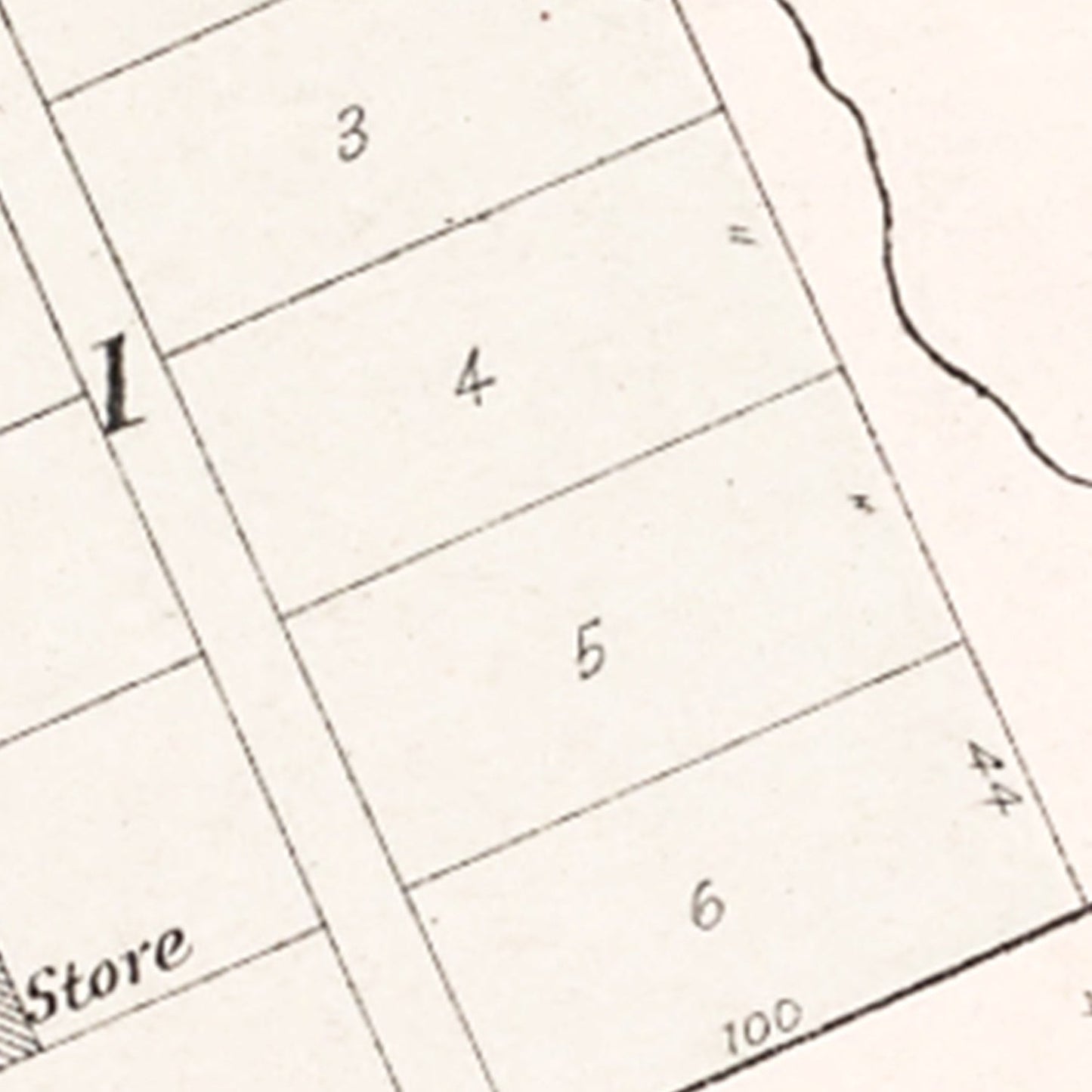 Vintage Map of Rescue, Nebraska, 1907