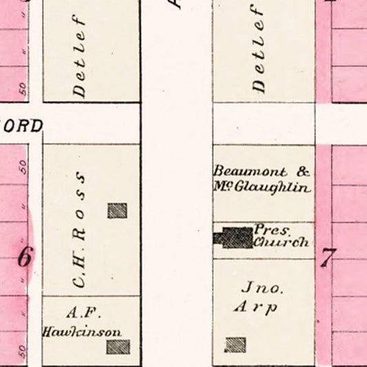 Vintage Map of Malmo, Nebraska, 1907