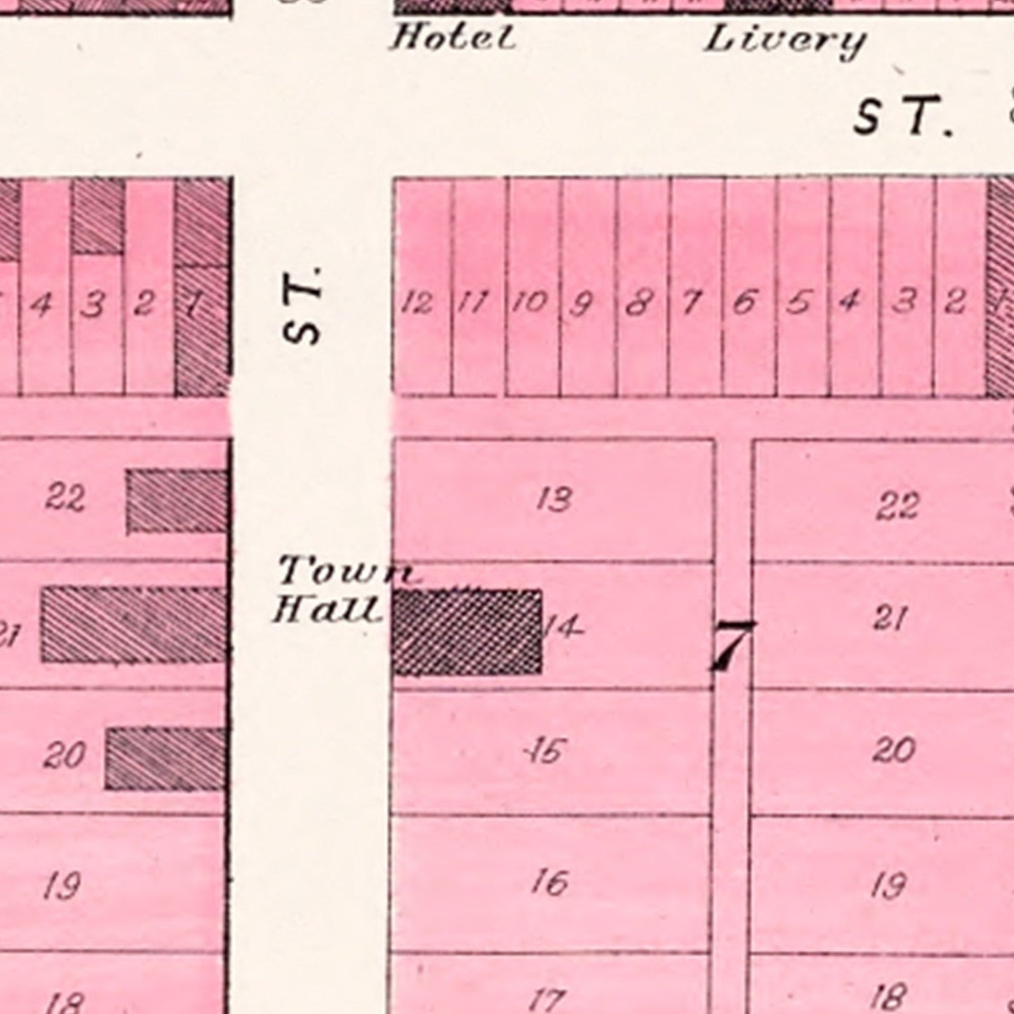 Vintage Map of Morse Bluff, Nebraska, 1907