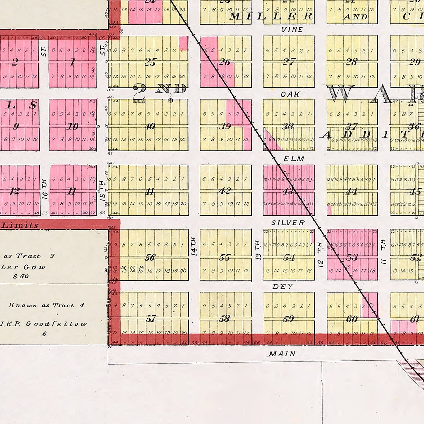 Vintage Map of Ashland, Nebraska, 1907