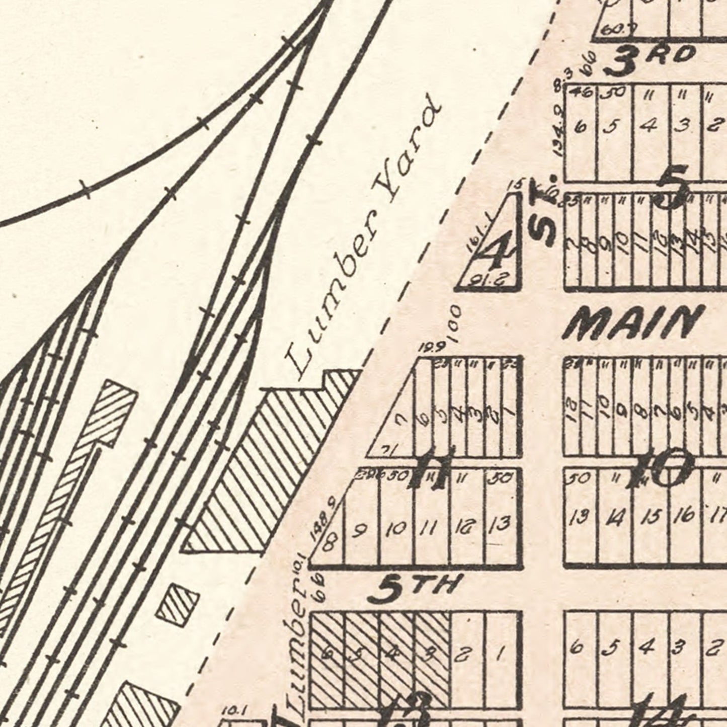 Vintage Map of Manilla, Iowa, 1908