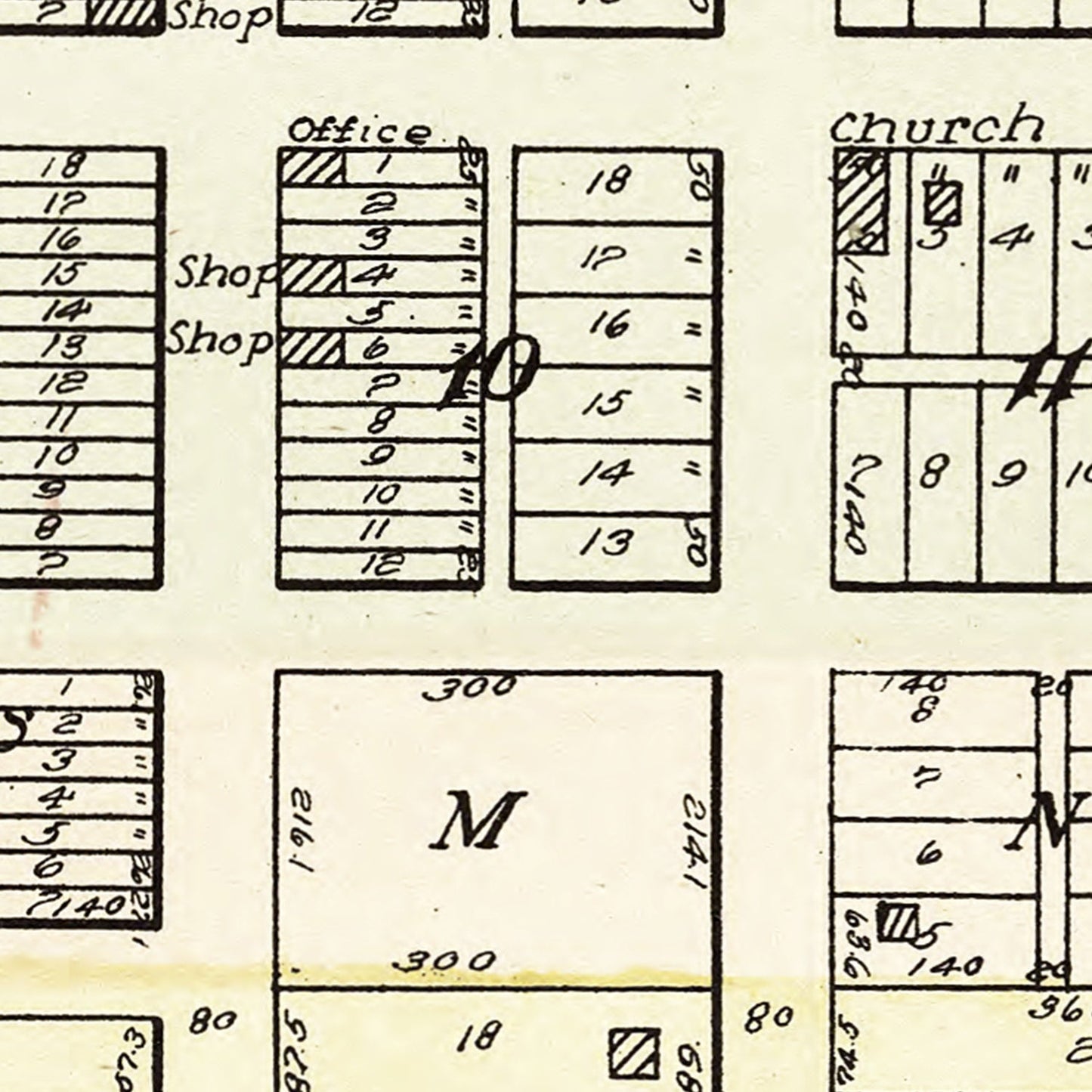 Vintage Map of Bancroft, Nebraska, 1908