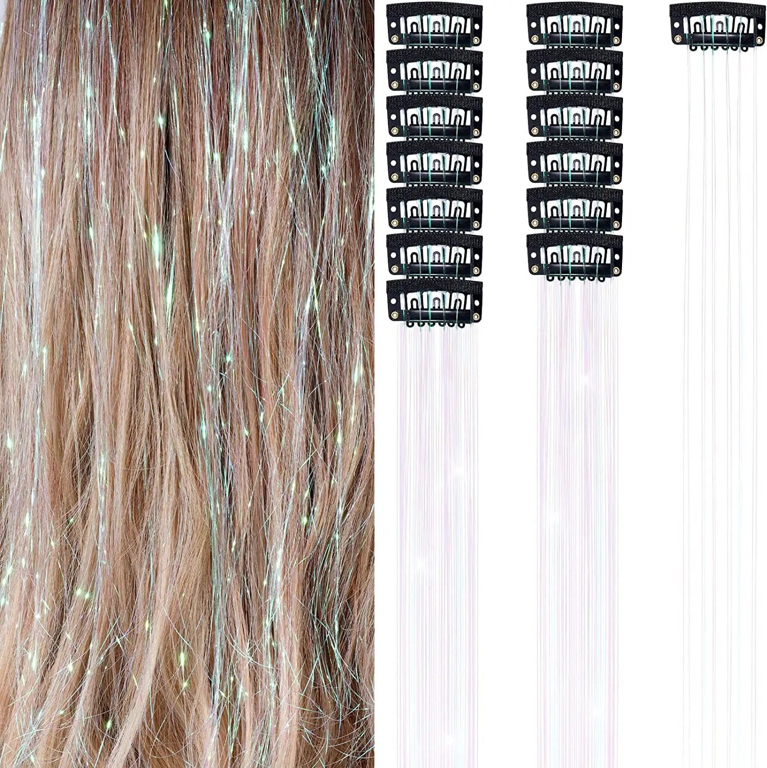 white hair tinsel