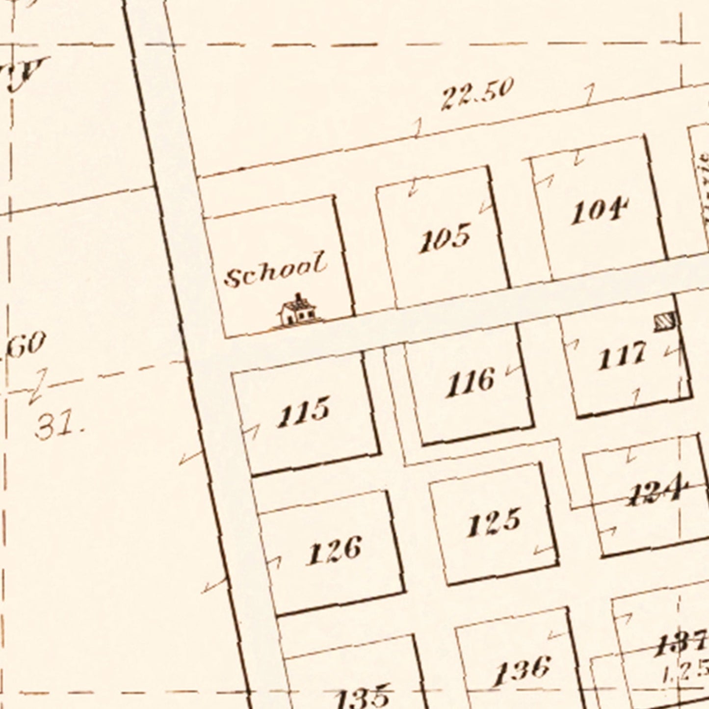 Vintage Map of Cuming, Nebraska, 1908