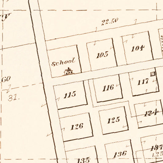 Vintage Map of Cuming, Nebraska, 1908