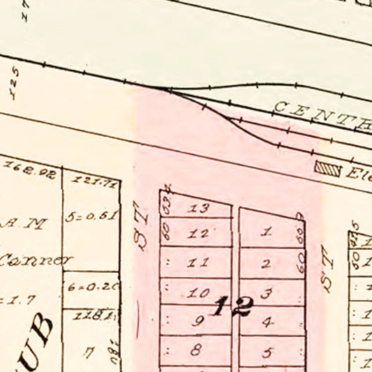 Vintage Map of Alta, Iowa, 1908