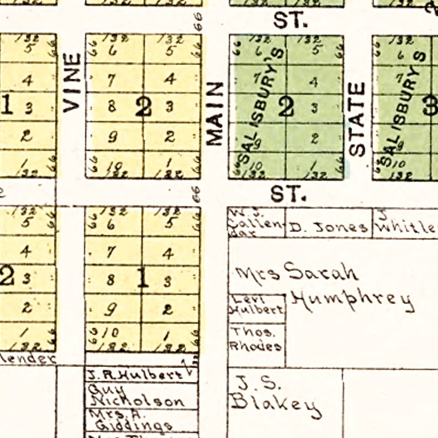 Vintage Map of Union Grove, Wisconsin, 1908