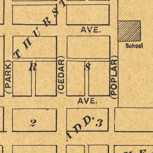 Vintage Map of Hope, Dickinson County, Kansas, 1909