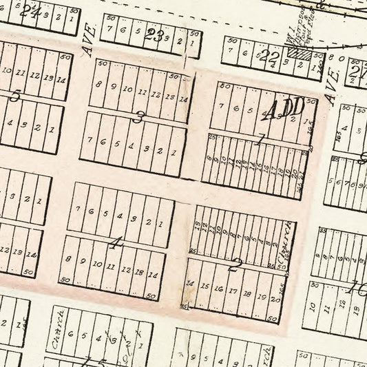 Vintage Map of De Smet, South Dakota, 1909