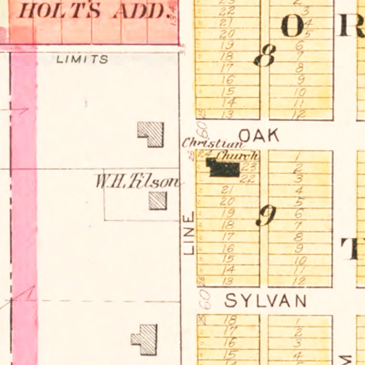 Vintage Map of Rosendale, Missouri, 1909