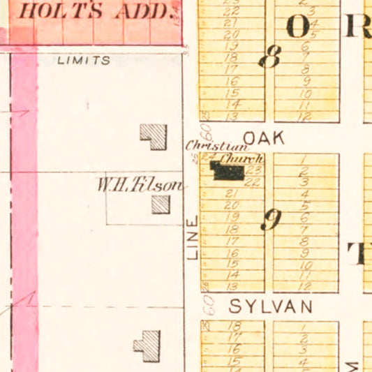 Vintage Map of Rosendale, Missouri, 1909