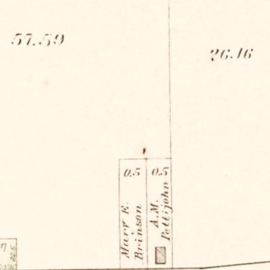 Vintage Map of Whitesville, Missouri 1909