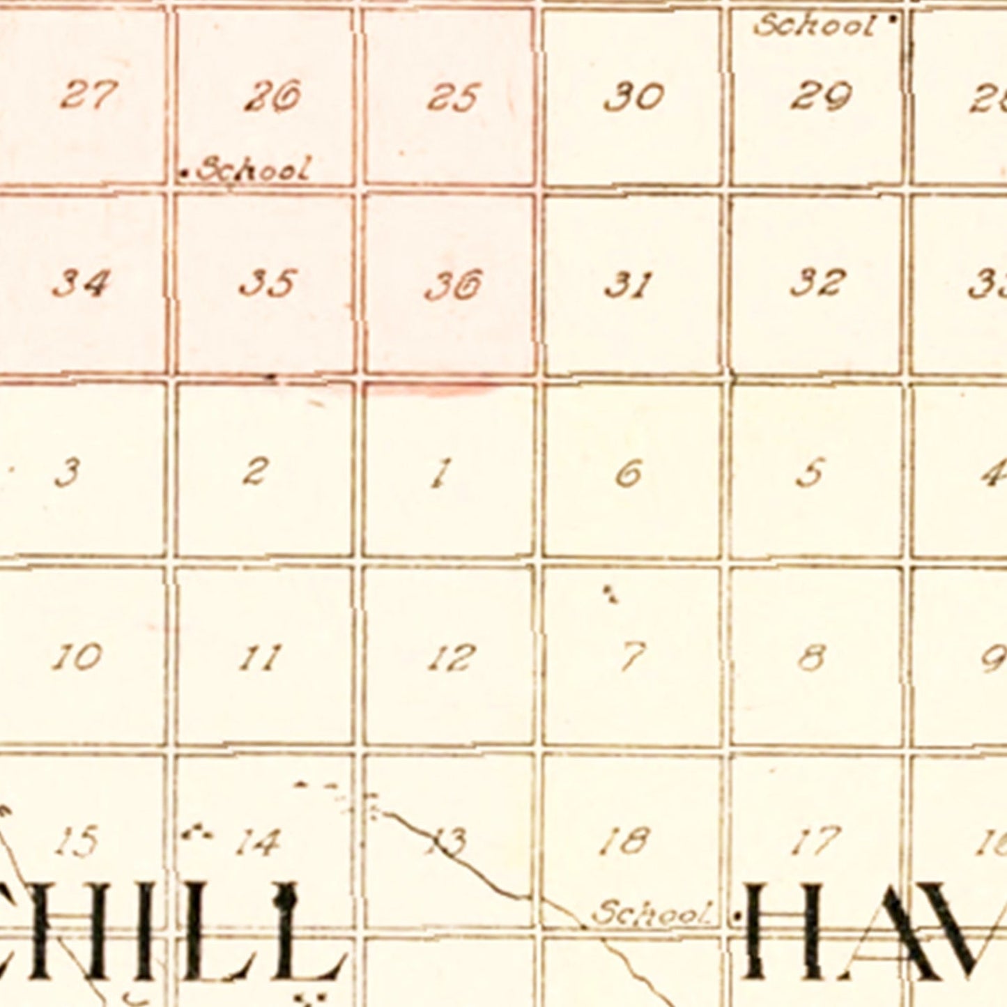 Vintage Map of Foster County, North Dakota, 1910