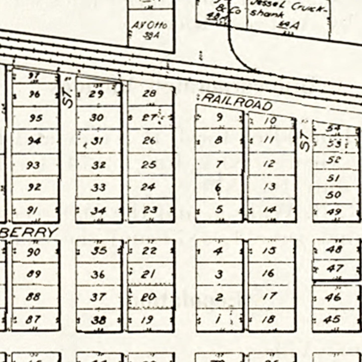 Vintage Map of Hoytville, Wood County, Ohio, 1912