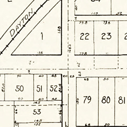 Vintage Map of Rudolph Township, Wood County, Ohio, 1912