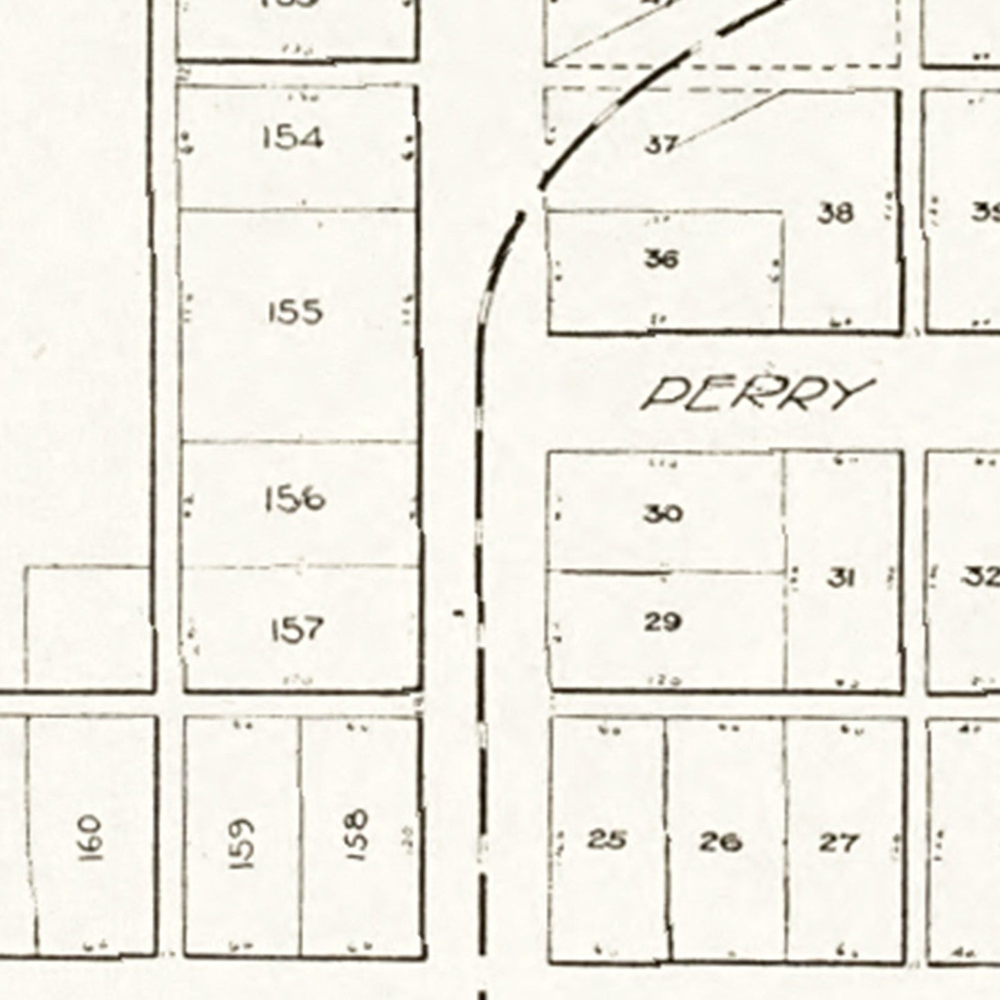 Vintage Map of Custar, Ohio, 1912