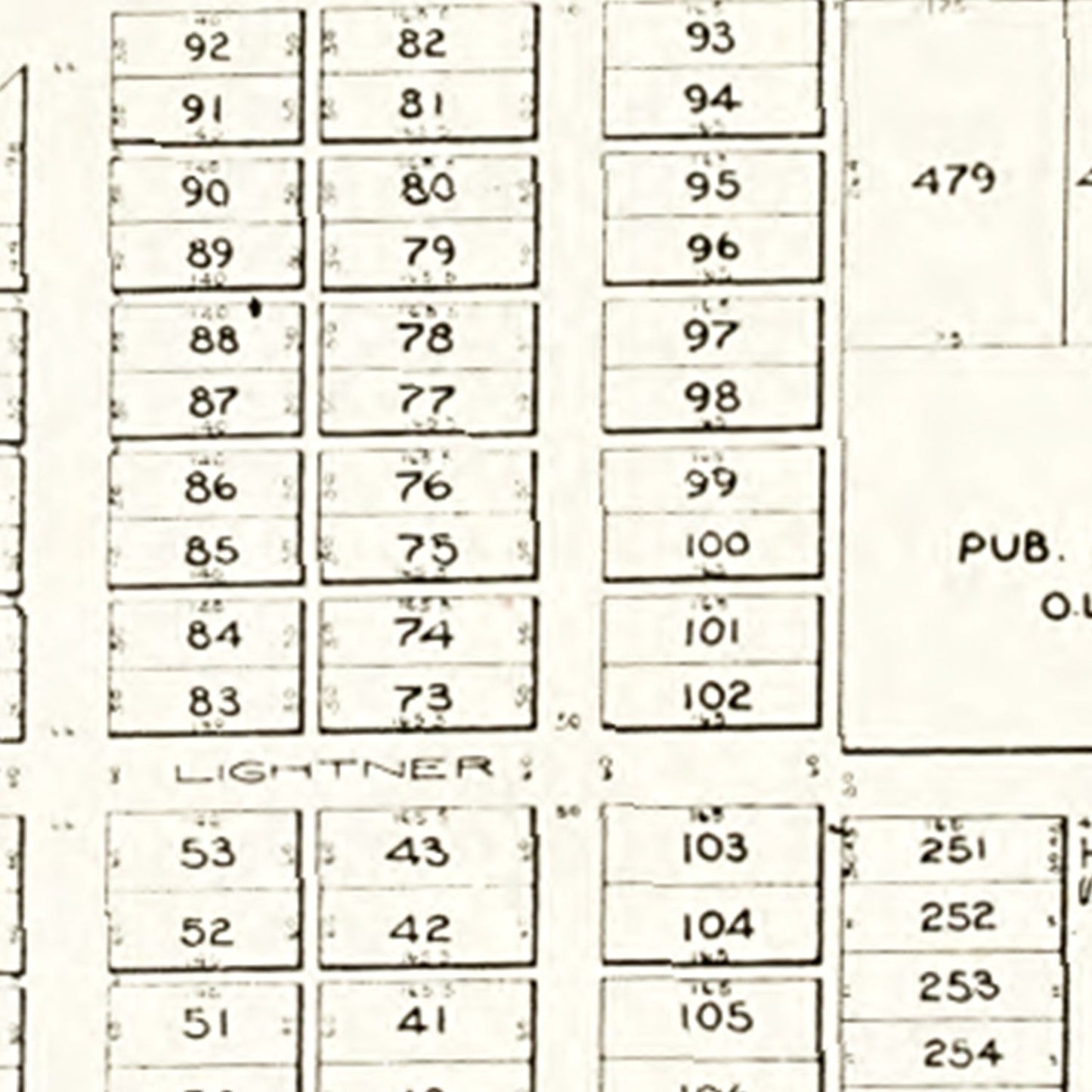 Vintage Map of Bradner, Ohio 1912