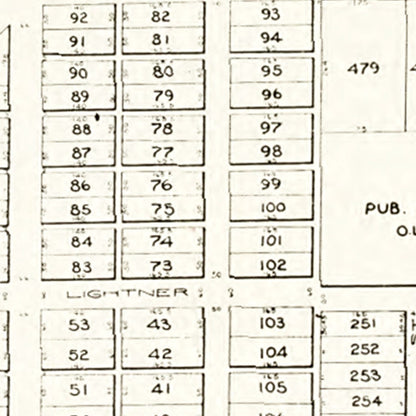 Vintage Map of Bradner, Ohio 1912
