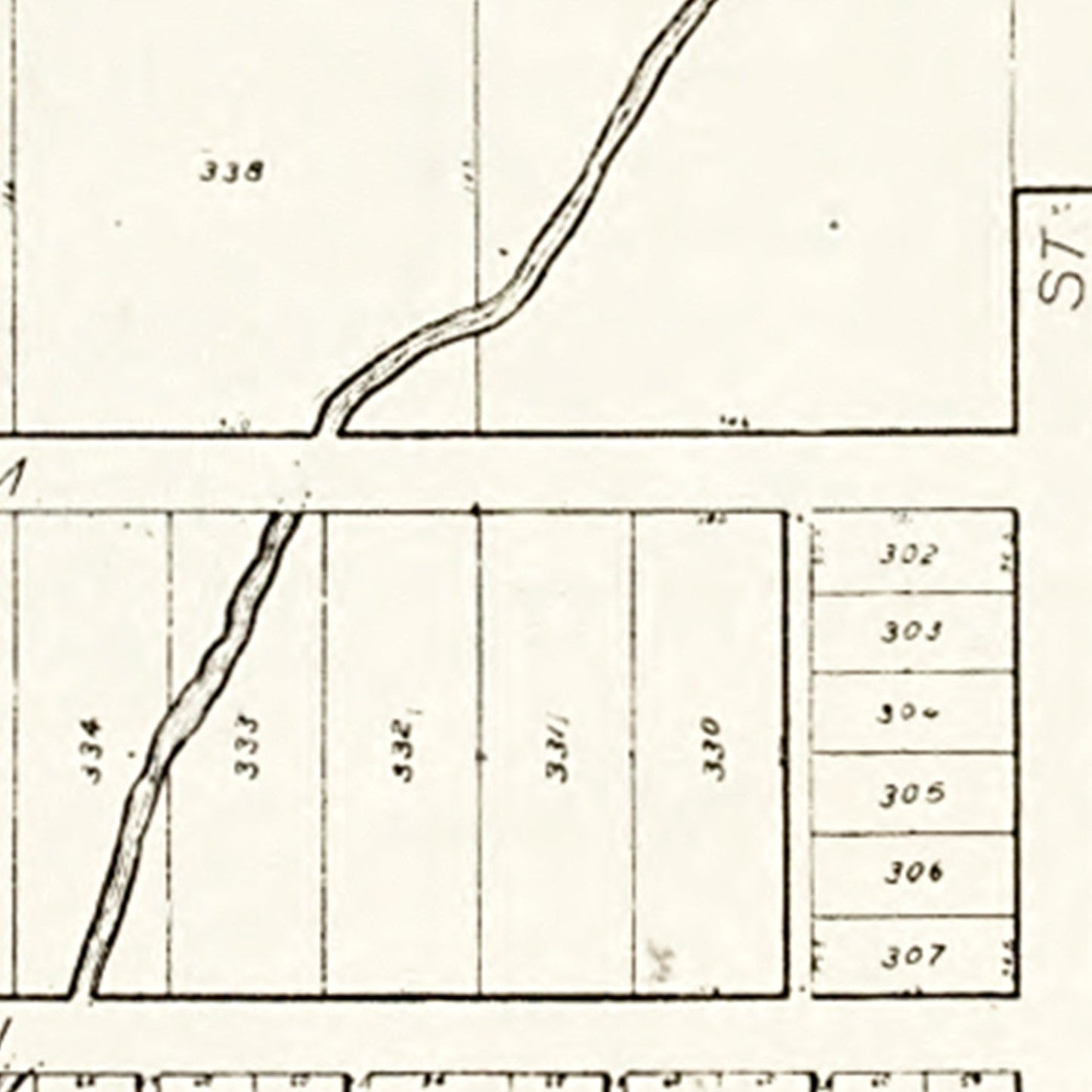 Vintage Map of Rising Sun, Ohio, 1912