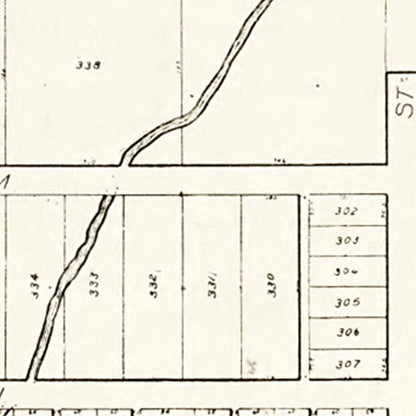 Vintage Map of Rising Sun, Ohio, 1912