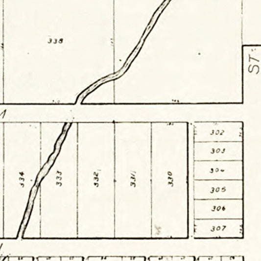Vintage Map of Rising Sun, Ohio, 1912