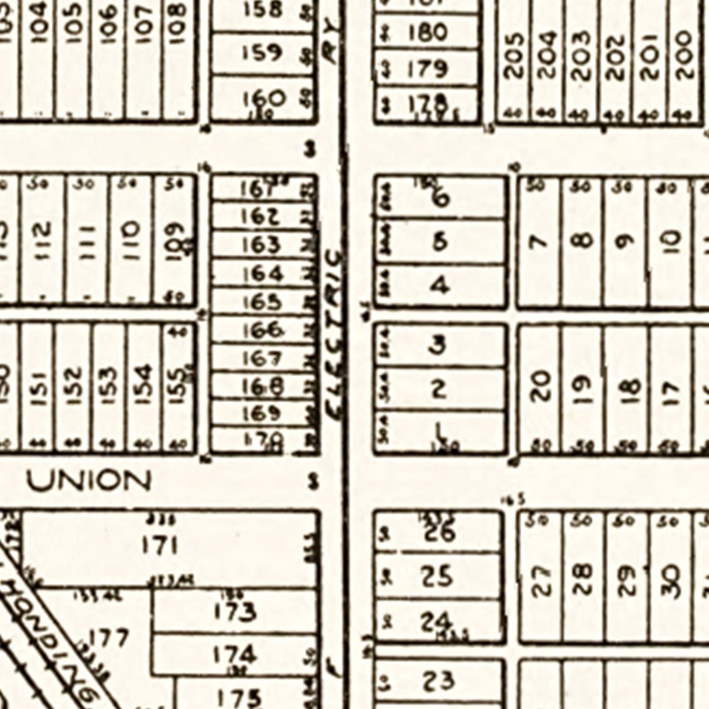 Vintage Map of Walbridge, Ohio, 1912