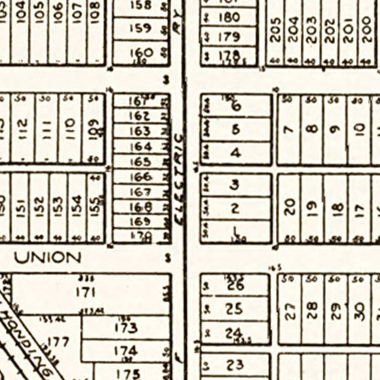 Vintage Map of Walbridge, Ohio, 1912