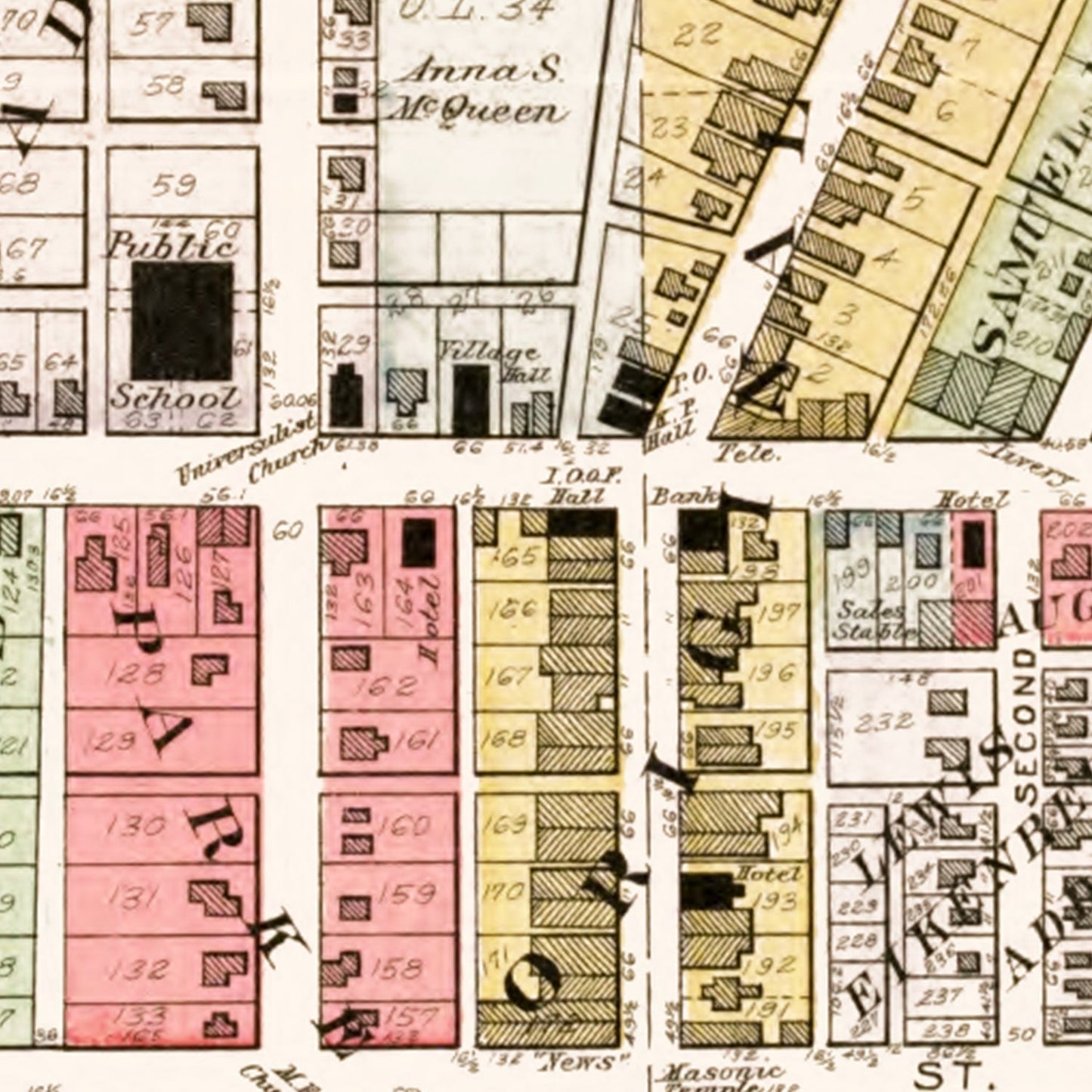 Vintage Map of Camden, Ohio, 1912 | Wall Art