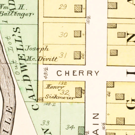 Vintage Map of Fair Haven, Ohio, 1912