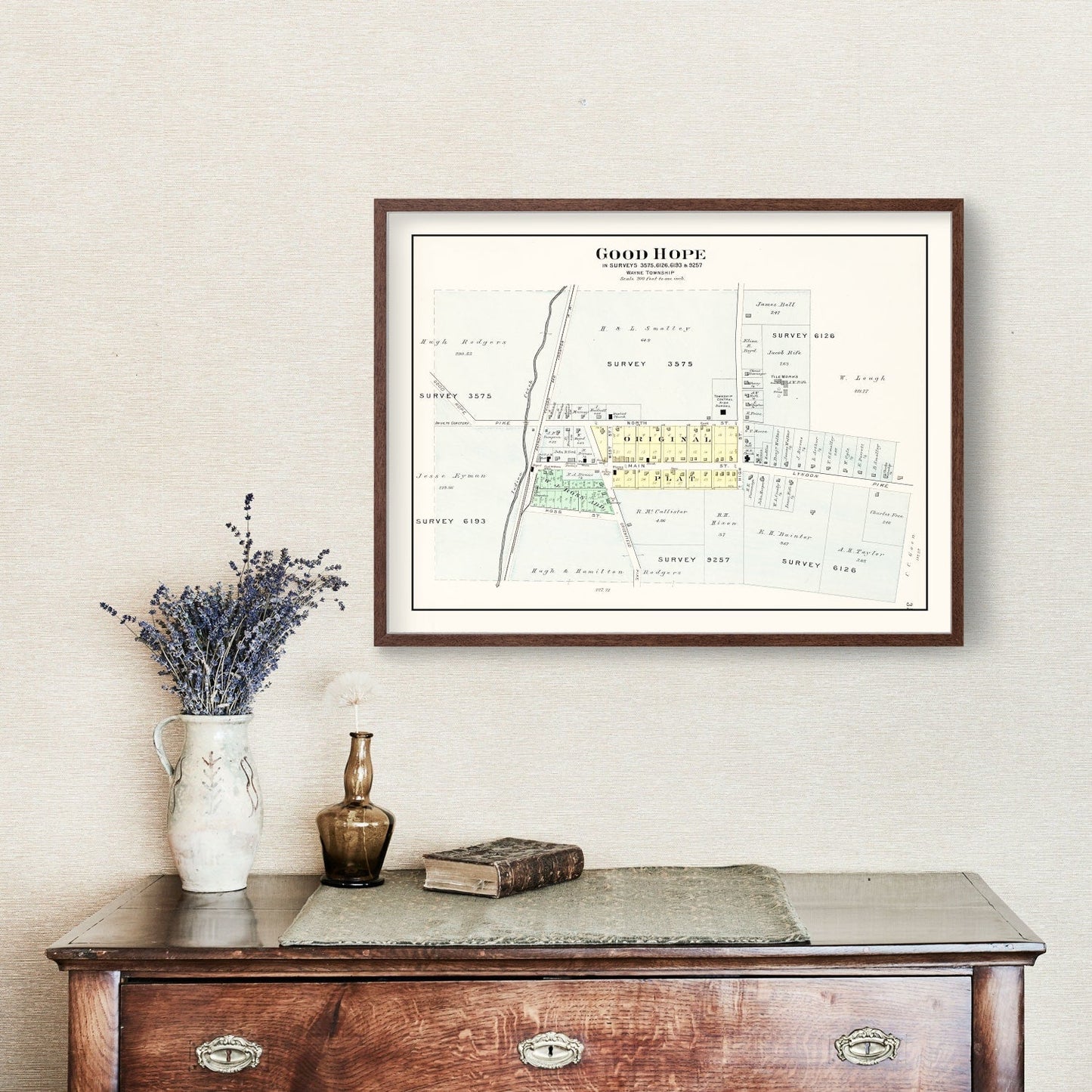 Vintage Map of Good Hope, Ohio, 1913