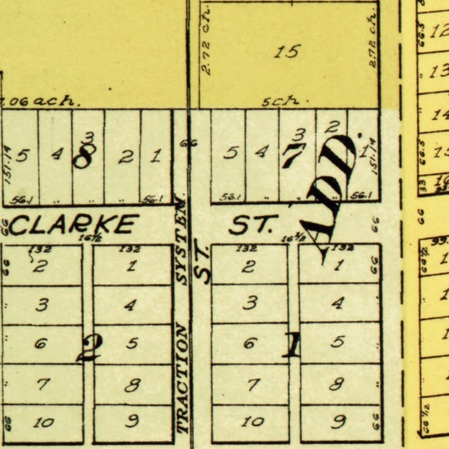 Vintage Map of Heyworth, McLean County, Illinois, 1914