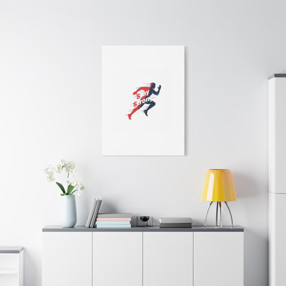 Stay Strong Runner Gym Canvas Wall Art