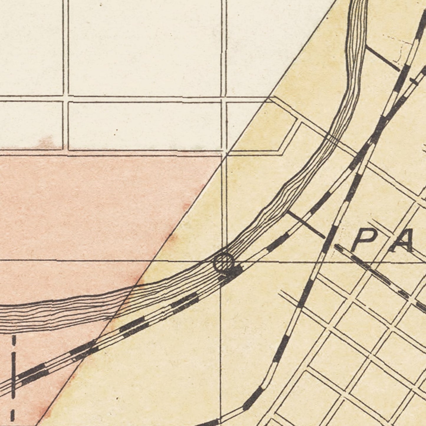 Vintage Map of Mankato, Minnesota, 1921