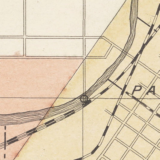 Vintage Map of Mankato, Minnesota, 1921