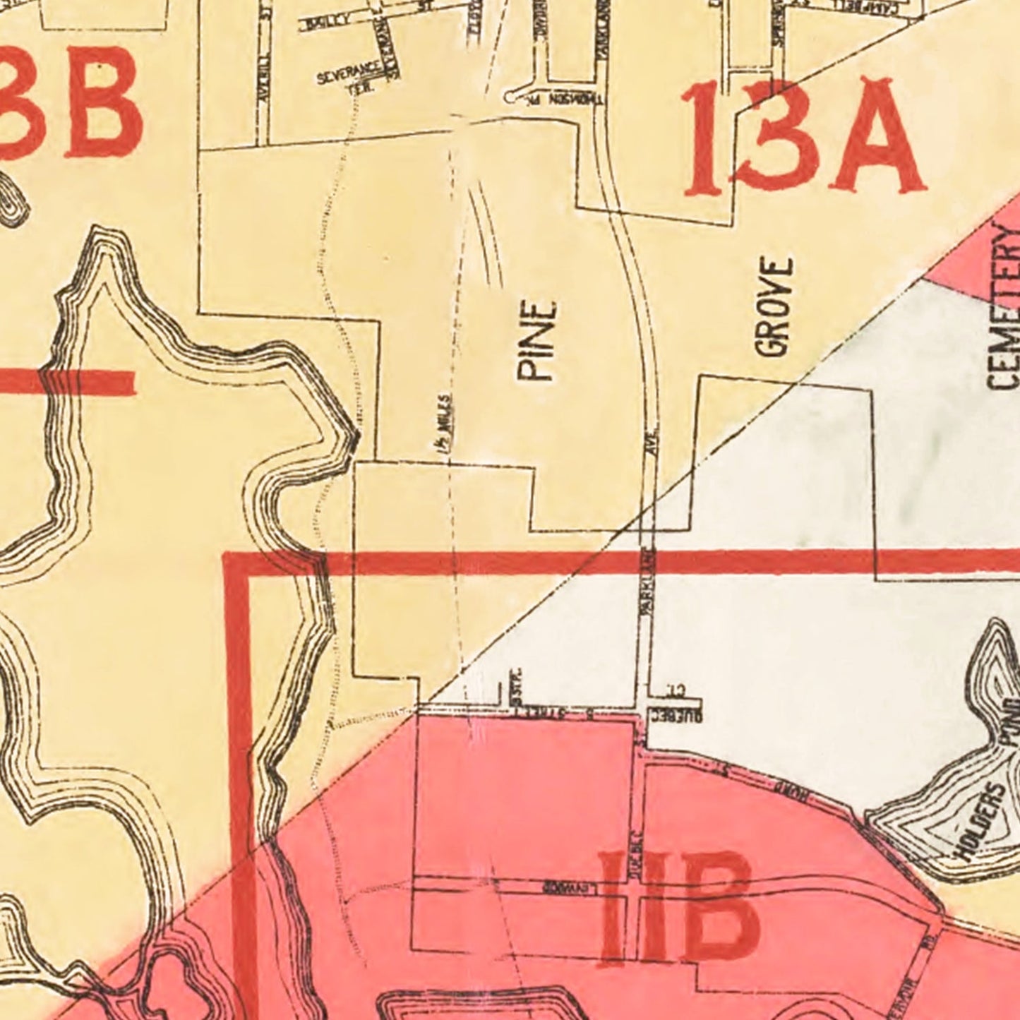 Vintage Map of Lynn, Massachusetts, 1924