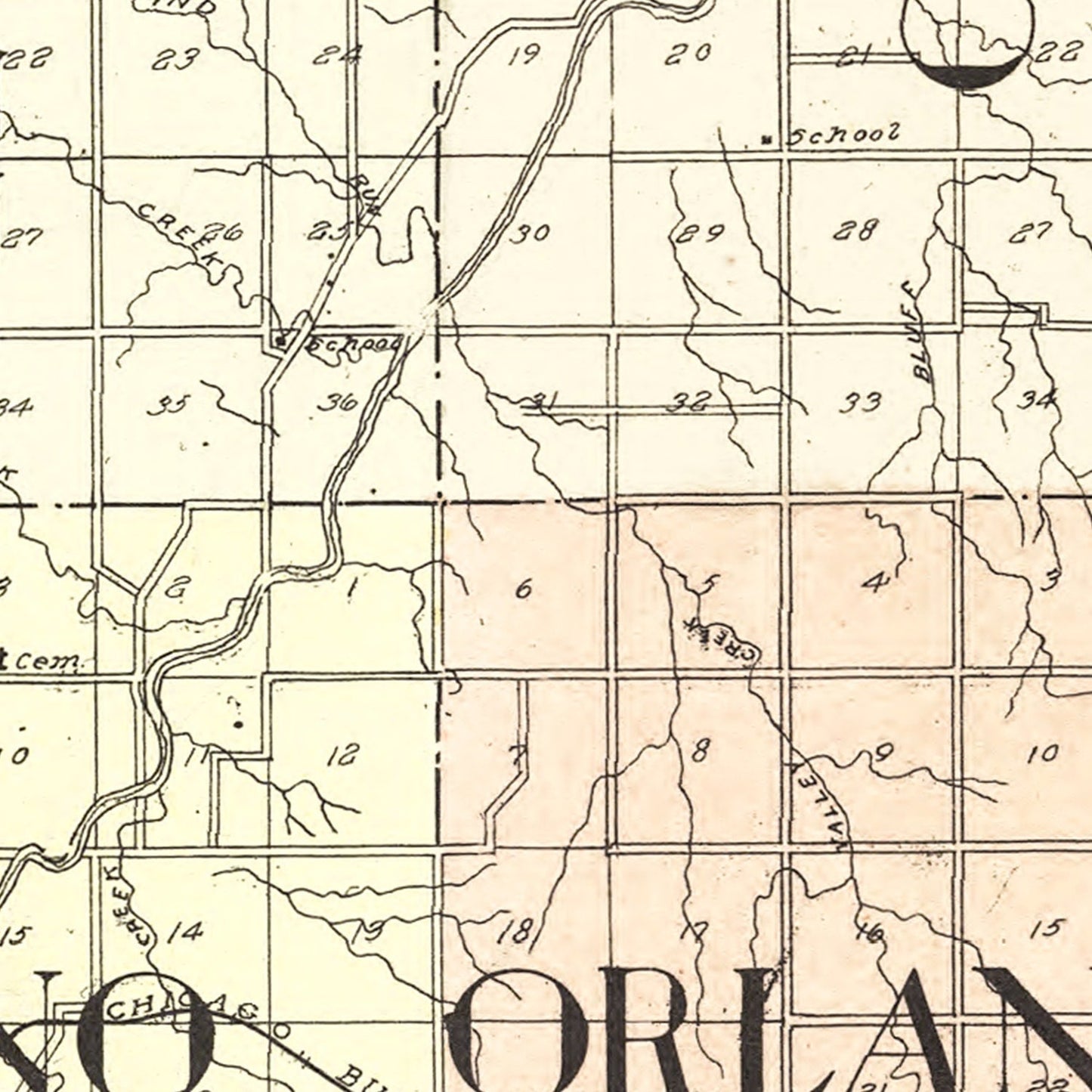 Vintage Map of Cheyenne County, Kansas, 1928
