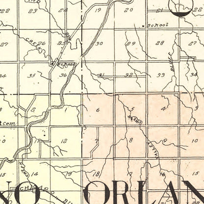 Vintage Map of Cheyenne County, Kansas, 1928