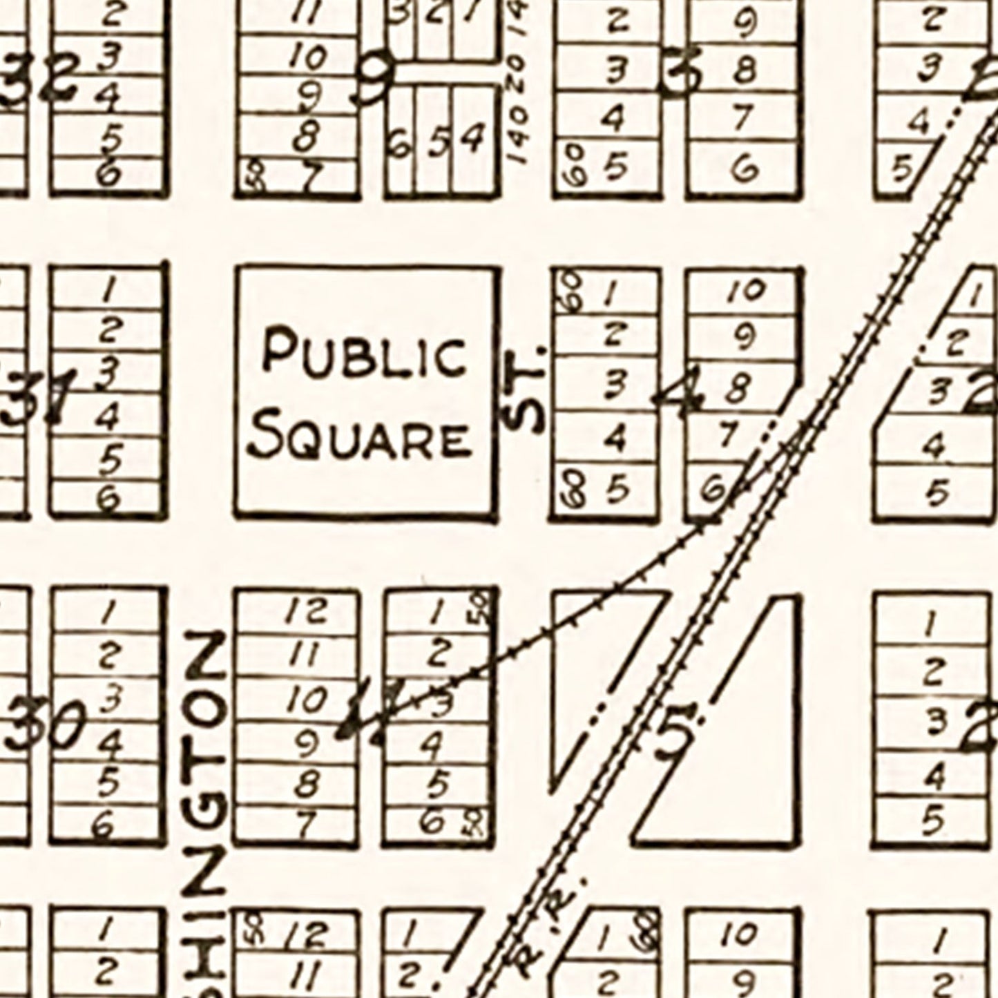 Vintage Map of Kasota, Minnesota, 1928
