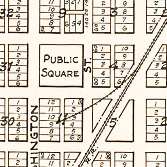 Vintage Map of Kasota, Minnesota, 1928