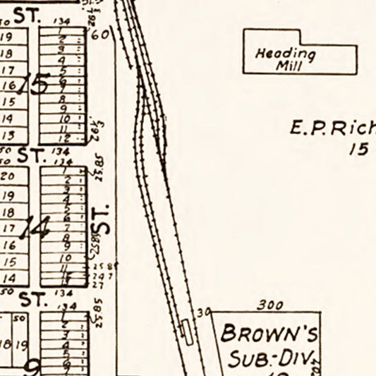 Vintage Map of Montgomery, Minnesota, 1928