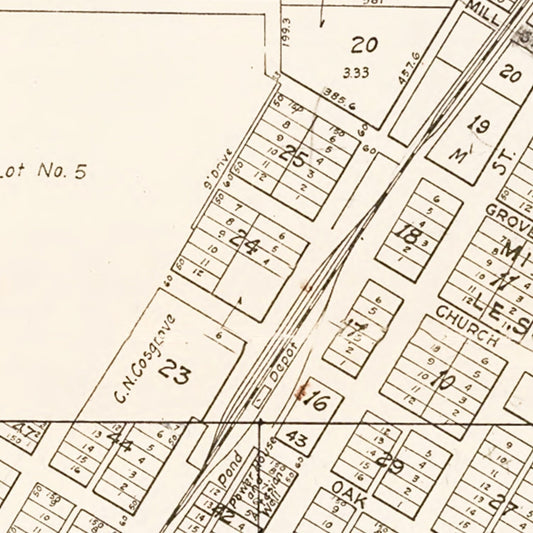Vintage Map of Le Sueur, Minnesota, 1928